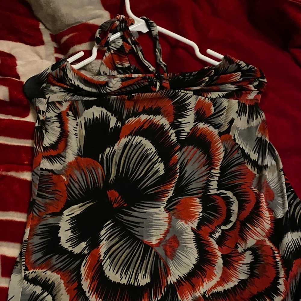 Vibrant Floral Halter Top